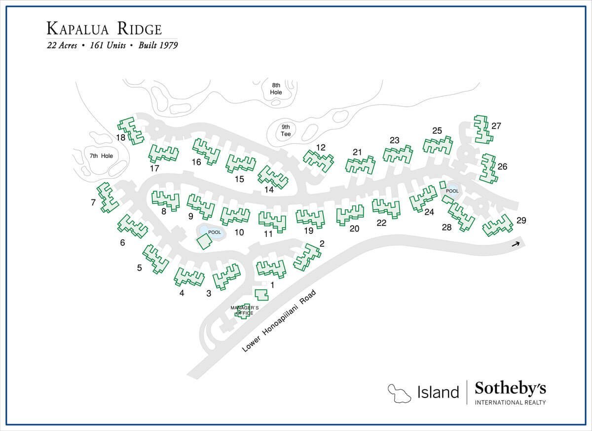 Kapalua Ridge Villas Map